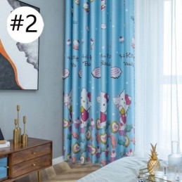 Preciosas Cortinas Opacas Con Estampado De Gatitos