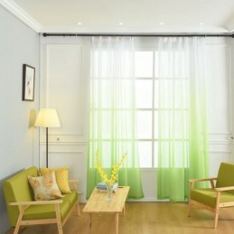 Cortinas De Gasa Transpirables Para Sala De Estar Con Diseños De Impresión Minimalistas Modernos