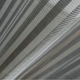 Cortina Transparente Moderna Y Sencilla, Hecha A Medida, Con Rayas Grises, Tela Jacquard Para Sala De Estar Y Estudio.