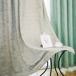 Cortina De Estilo Abstracto Nórdico, Hecha A Medida, Con Diseño De Laberinto, Tela De Chenilla Opaca Para Sala De Estar.