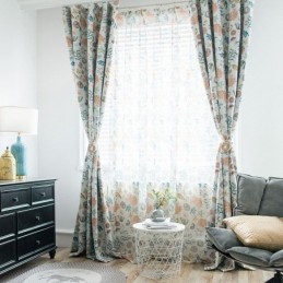 Cortina Transparente De Dibujos Animados Estadounidenses, Hecha A Medida, Con Estampado De Estrellas De Mar Y Conchas, Para Dorm