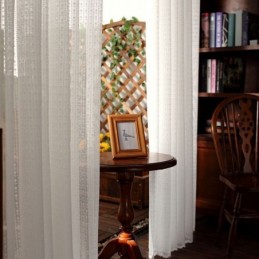 Cortinas De Tul Blanco Para Sala De Estar, Color Liso, Hechas A Medida, Para Dormitorio, De Gasa Transparente
