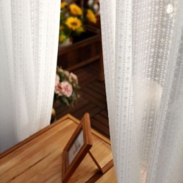 Cortinas De Tul Blanco Para Sala De Estar, Color Liso, Hechas A Medida, Para Dormitorio, De Gasa Transparente