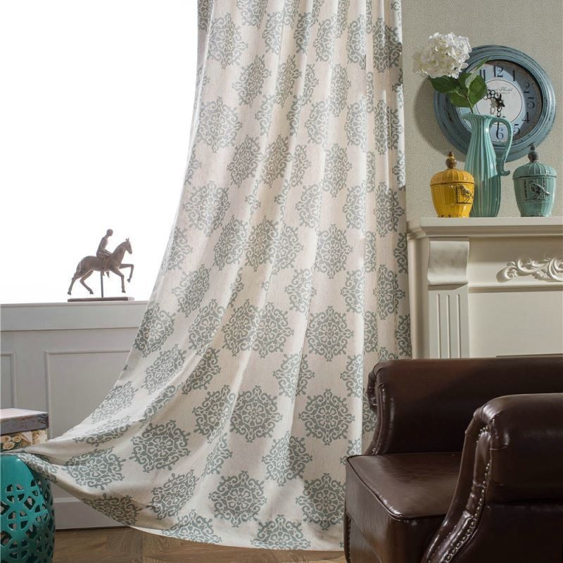 Cortina Japonesa Sencilla Hecha A Medida Con Estampado De Flores Europeas, Tela Suave Y Versátil.