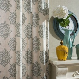 Cortina Japonesa Sencilla Hecha A Medida Con Estampado De Flores Europeas, Tela Suave Y Versátil.