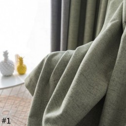 Cortina Moderna Y Sencilla, Hecha A Medida, Sólida, Impermeable, Para Sala De Estar, Oficina, Tela Opaca.