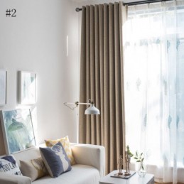 Cortina Moderna Y Sencilla, Hecha A Medida, Sólida, Impermeable, Para Sala De Estar, Oficina, Tela Opaca.