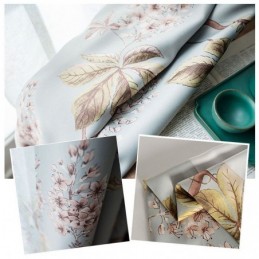 Cortina Rural Moderna, Hecha A Medida, Con Estampado En Aerosol, Para Dormitorio, Tela Opaca Protectora.