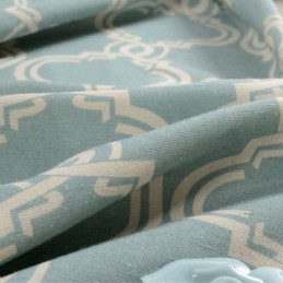 Cortina Nórdica Sencilla, Hecha A Medida, Con Estampado Geométrico, Tela De Algodón Protectora Del Medio Ambiente.