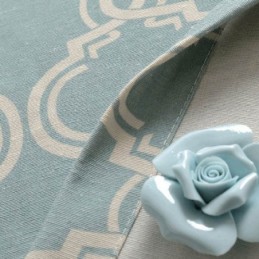 Cortina Nórdica Sencilla, Hecha A Medida, Con Estampado Geométrico, Tela De Algodón Protectora Del Medio Ambiente.