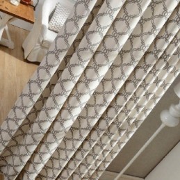 Cortina Nórdica Sencilla, Hecha A Medida, Con Estampado Geométrico, Tela De Algodón Protectora Del Medio Ambiente.