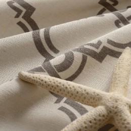 Cortina Nórdica Sencilla, Hecha A Medida, Con Estampado Geométrico, Tela De Algodón Protectora Del Medio Ambiente.