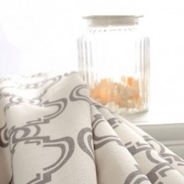 Cortina Nórdica Sencilla, Hecha A Medida, Con Estampado Geométrico, Tela De Algodón Protectora Del Medio Ambiente.