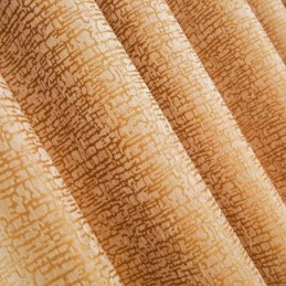 Cortina De Estilo Abstracto Americano, Hecha A Medida, Con Estampado Geométrico Marrón, Chenilla Y Tela Opaca Jarquard.