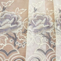 Cortinas Modernas De Tul Transparente Con Diseño Floral Para Sala De Estar Y Dormitorio.