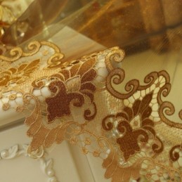 Cortinas Modernas Transparentes De Tul Floral Para Sala De Estar