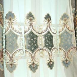 Cortinas Transparentes Bordadas Modernas De Tul Para Sala De Estar Y Dormitorio