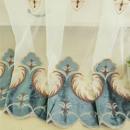 Cortinas Transparentes Bordadas Modernas De Tul Para Sala De Estar Y Dormitorio