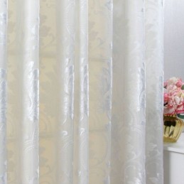 Cortina Transparente Floral Moderna, Hecha A Medida, Para Sala De Estar Y Dormitorio.