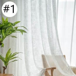 Cortinas Transparentes De Tul Nórdico, Elegantes Cortinas De Gasa Blanca, Hechas A Medida, Paneles De Persianas Para Sala De Est