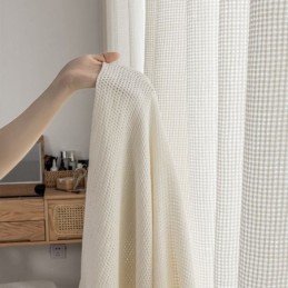 Cortinas Modernas Transparentes De Tul Blanco Liso Para Sala De Estar Y Dormitorio
