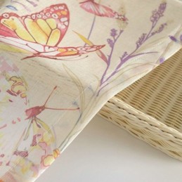 Cortina Translúcida Moderna De Estilo Rural, Hecha A Medida, Con Estampado De Mariposas Para Dormitorio.