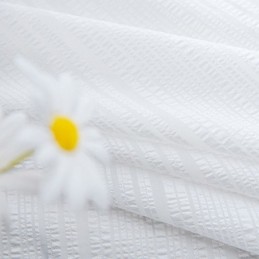 Cortina De Tul De Gasa Moderna, Hecha A Medida, Color Blanco Liso, Transparente Para Sala De Estar