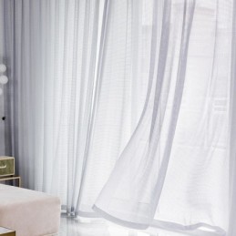 Cortinas Con Filtro De Luz Y Textura De Tejido Gofre Para Sala De Estar