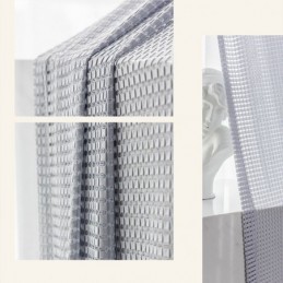 Cortinas Con Filtro De Luz Y Textura De Tejido Gofre Para Sala De Estar