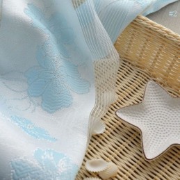 Cortina Transparente Rústica Sencilla, Hecha A Medida, Tela Jacquard Con Estampado De Flor De Durazno Para Dormitorio Y Sala De 