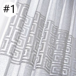 Cortinas Transparentes Geométricas Para Sala De Estar Y Dormitorio