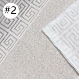 Cortinas Transparentes Geométricas Para Sala De Estar Y Dormitorio