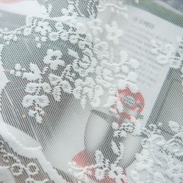 Cortinas Transparentes De Tul Floral, Elegantes Cortinas De Gasa Blanca, Hechas A Medida, Paneles De Persianas Para Sala De Esta