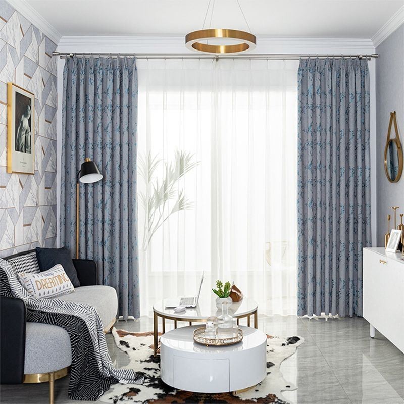 Cortinas Opacas De Jacquard De Lujo Para Sala De Estar Y Dormitorio