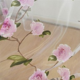Cortinas De Tul Transparentes Con Diseño Floral Para Ventana, Decoración Del Hogar, Separador De Ambientes
