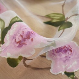 Cortinas De Tul Transparentes Con Diseño Floral Para Ventana, Decoración Del Hogar, Separador De Ambientes