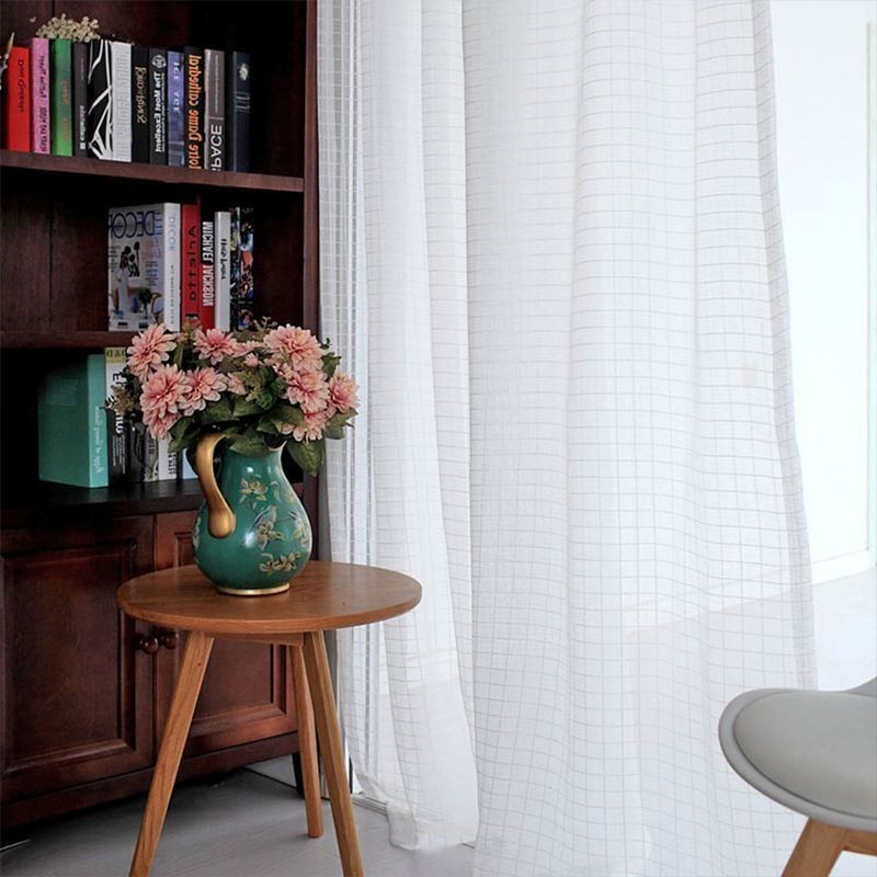 Cortinas Transparentes Modernas De Tul Para Ventanas De Sala De Estar Y Dormitorio
