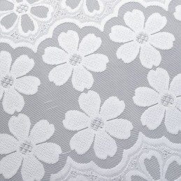 Cortinas Modernas De Tul Blanco Con Diseño De Flores, Hechas A Medida Para Sala De Estar.