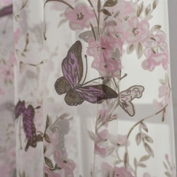 Cortinas De Tul Con Estampado De Flores Y Mariposas, Decoración Para Ventanas, Cortinas De Gasa, Hechas A Medida