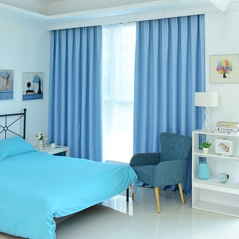 Cortinas Opacas Sólidas Con Aislamiento Térmico Para Sala De Estar