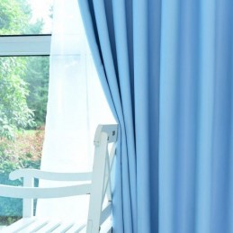 Cortinas Opacas Sólidas Con Aislamiento Térmico Para Sala De Estar