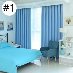 Cortinas Opacas Sólidas Con Aislamiento Térmico Para Sala De Estar