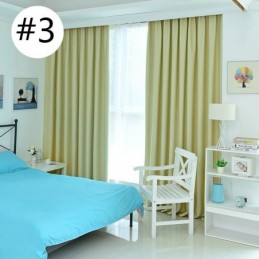 Cortinas Opacas Sólidas Con Aislamiento Térmico Para Sala De Estar