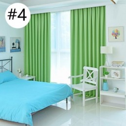 Cortinas Opacas Sólidas Con Aislamiento Térmico Para Sala De Estar