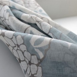 Cortinas De Tul Transparentes Con Estampado Floral Para Sala De Estar Y Dormitorio