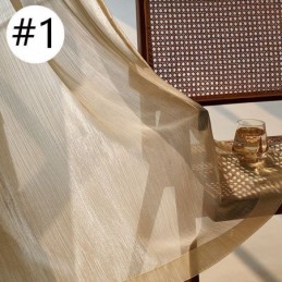 Cortina De Tul Con Mosquitera De Jacquard Moderna, Hecha A Medida, Para Sala De Estar Y Dormitorio.