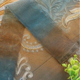 Cortina De Tul Exquisita, Hecha A Medida, Con Bordado Floral Europeo, Para Decoración De Habitaciones.