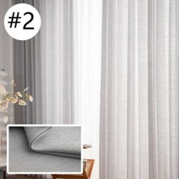 Cortinas De Tul De Color Sólido, Estilo Nórdico, Para Sala De Estar