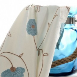 Cortinas Sencillas Japonesas Hechas A Medida Con Bordado Fresco.