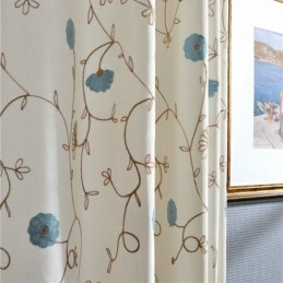 Cortinas Sencillas Japonesas Hechas A Medida Con Bordado Fresco.